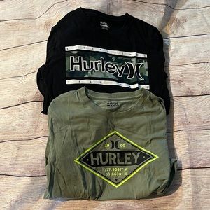 Hurley boys long Sleeve T-shirt large set of 2